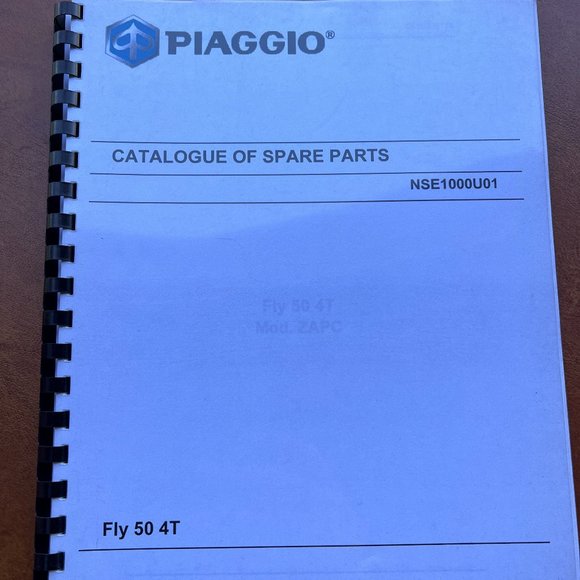 Piaggio Vespa Fly 50 4T Spare‎ Parts Catalog NSE1000U01 - Picture 1 of 8